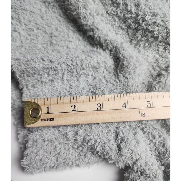 Skims Women's L/XL grey fuzzy plush sleep lounge shorts, comfy soft stretchy - Picture 7 of 8